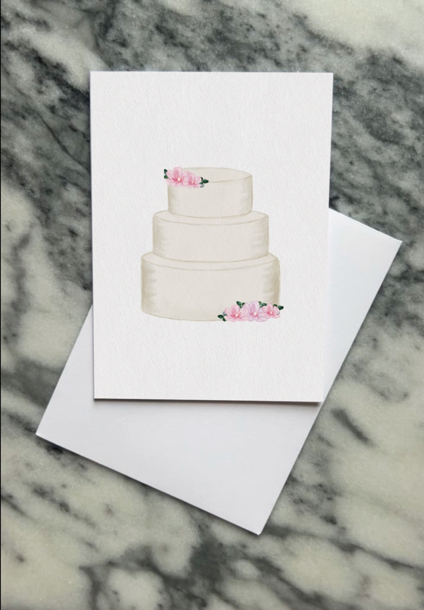Wedding cake card