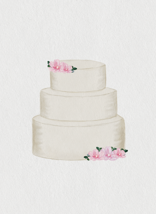 Wedding cake card