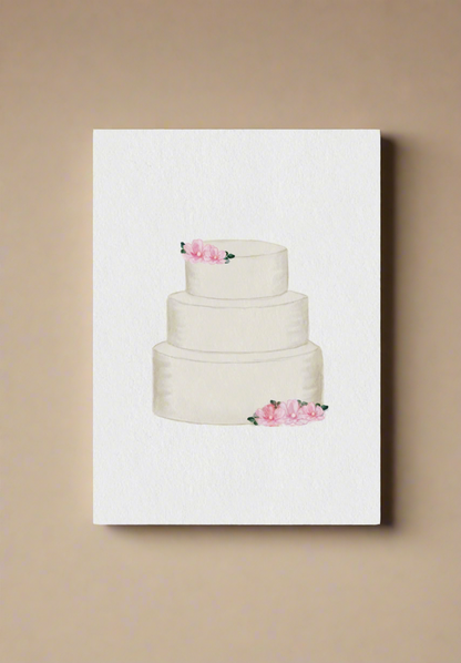 Wedding cake card