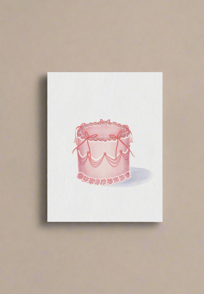 Vintage cake card