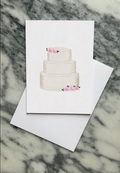 Wedding cake card
